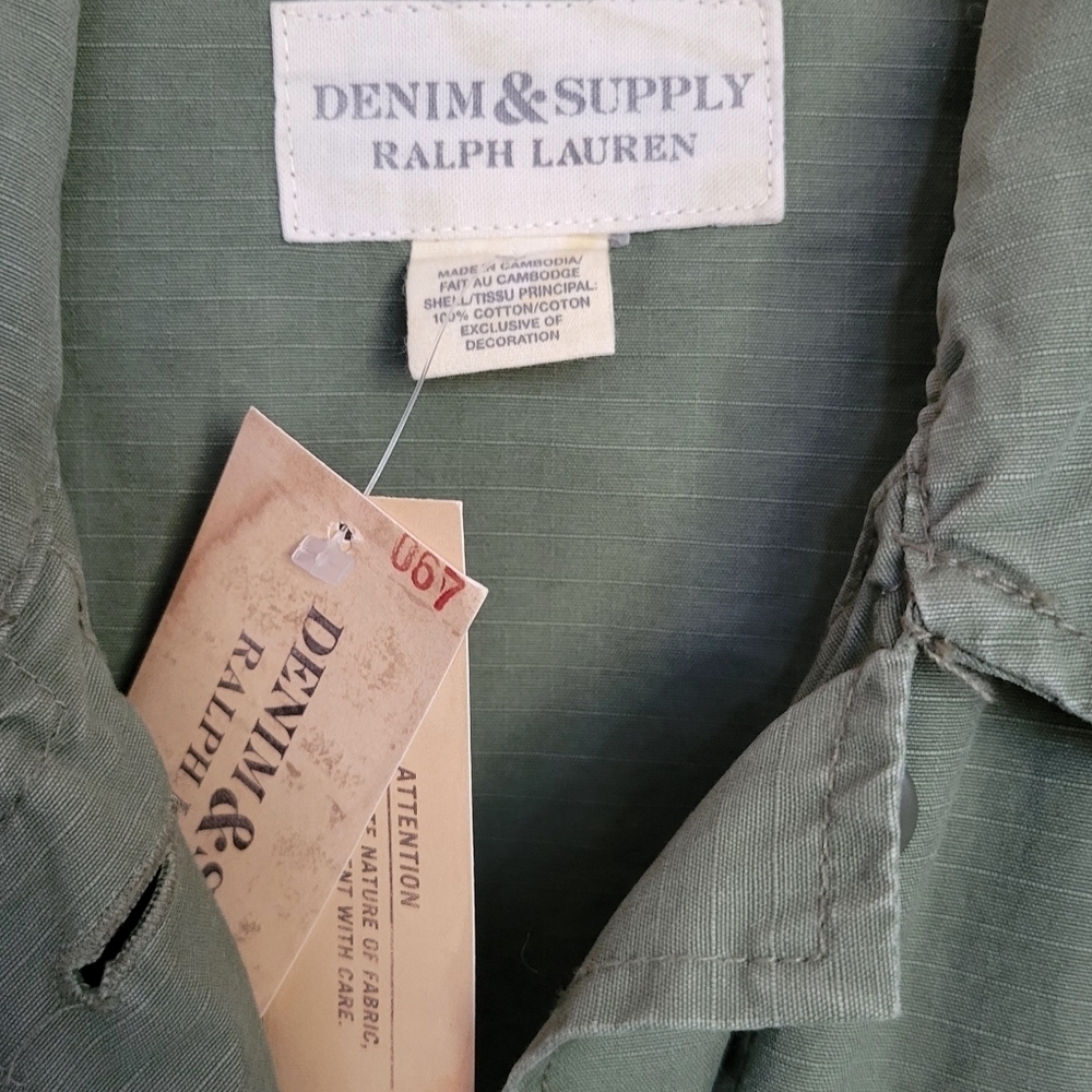 DENIM & SUPPLY RALPH LAUREN // ltd ed over-sized belted field vest jacket RARE - Picture 6 of 13